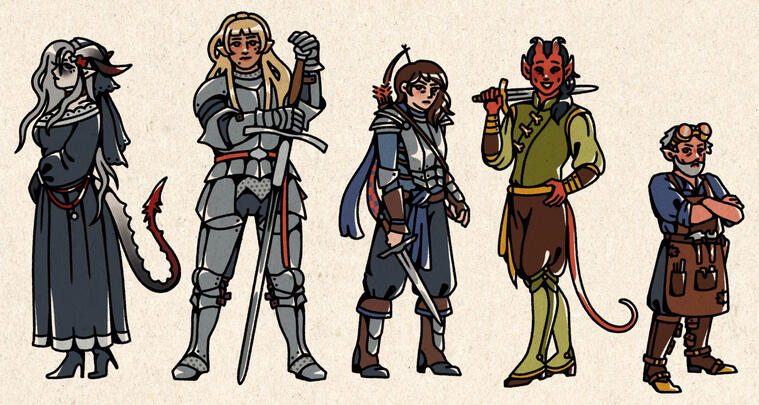 D&D Party Lineup D&D Party Lineup